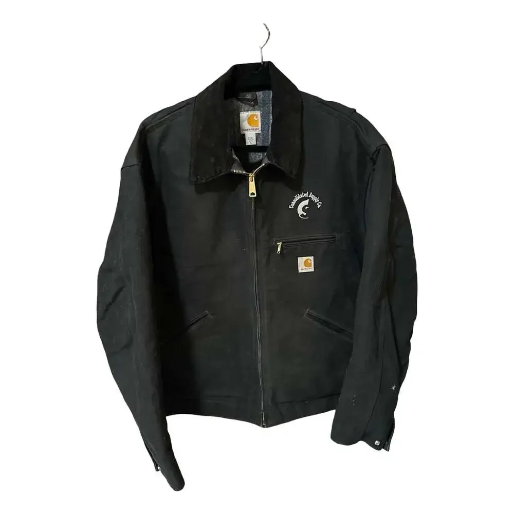 🔥 Vintage Carhartt J001 BLK Detroit Jacket 🔥
